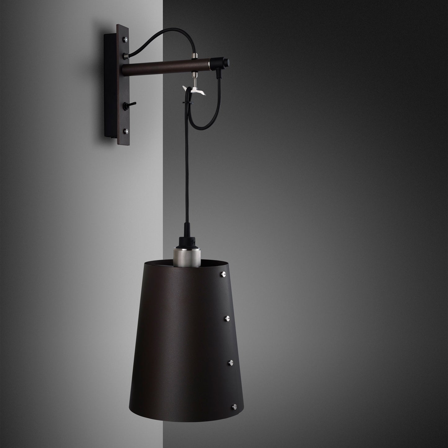 Hooked Wall/ Large/ Graphite Steel