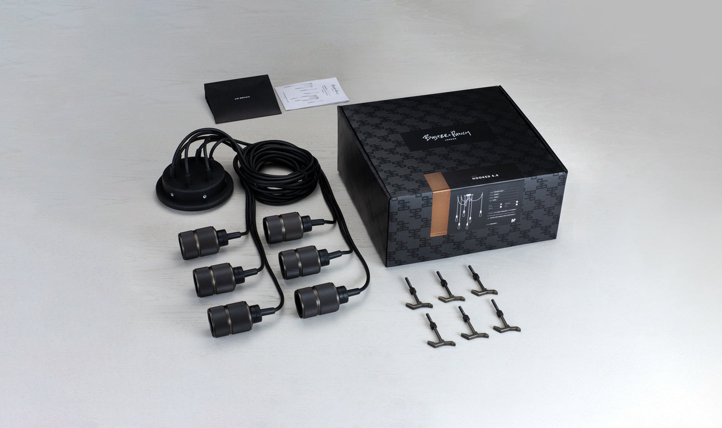 Smoked bronze Hooked 6.0 / Nude Pendant Celling light packaging