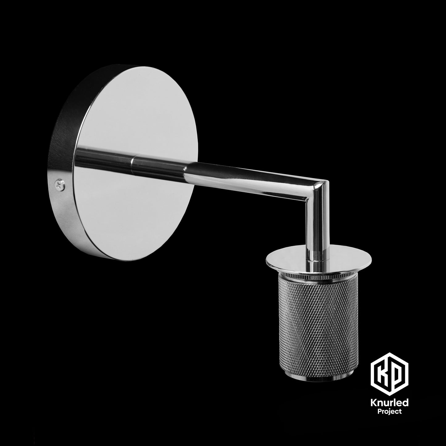 Chrome Shade Wall Light + Cylinder Shade product shot