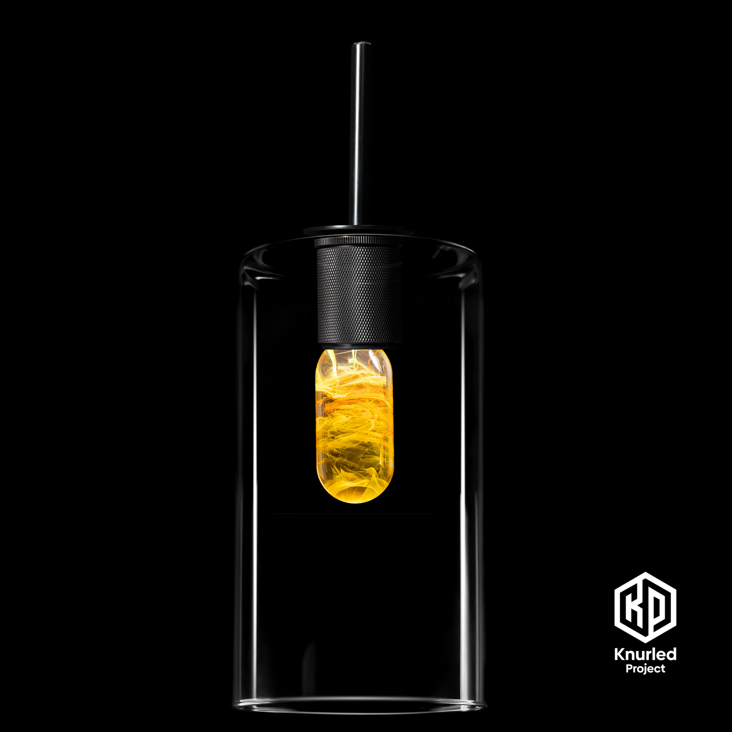 matte black 3 drop lava mood bulbs cylinder shade product photo 2