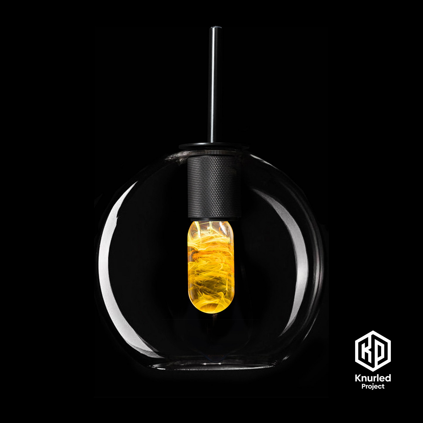 matte black 3 drop lava mood bulbs globe shade product photo 2