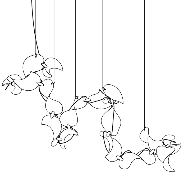 Moss Dune 16 Spiral Lamp