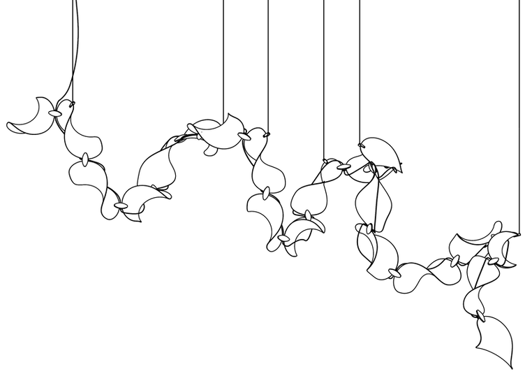 Moss Dune 20 Spiral Lamp