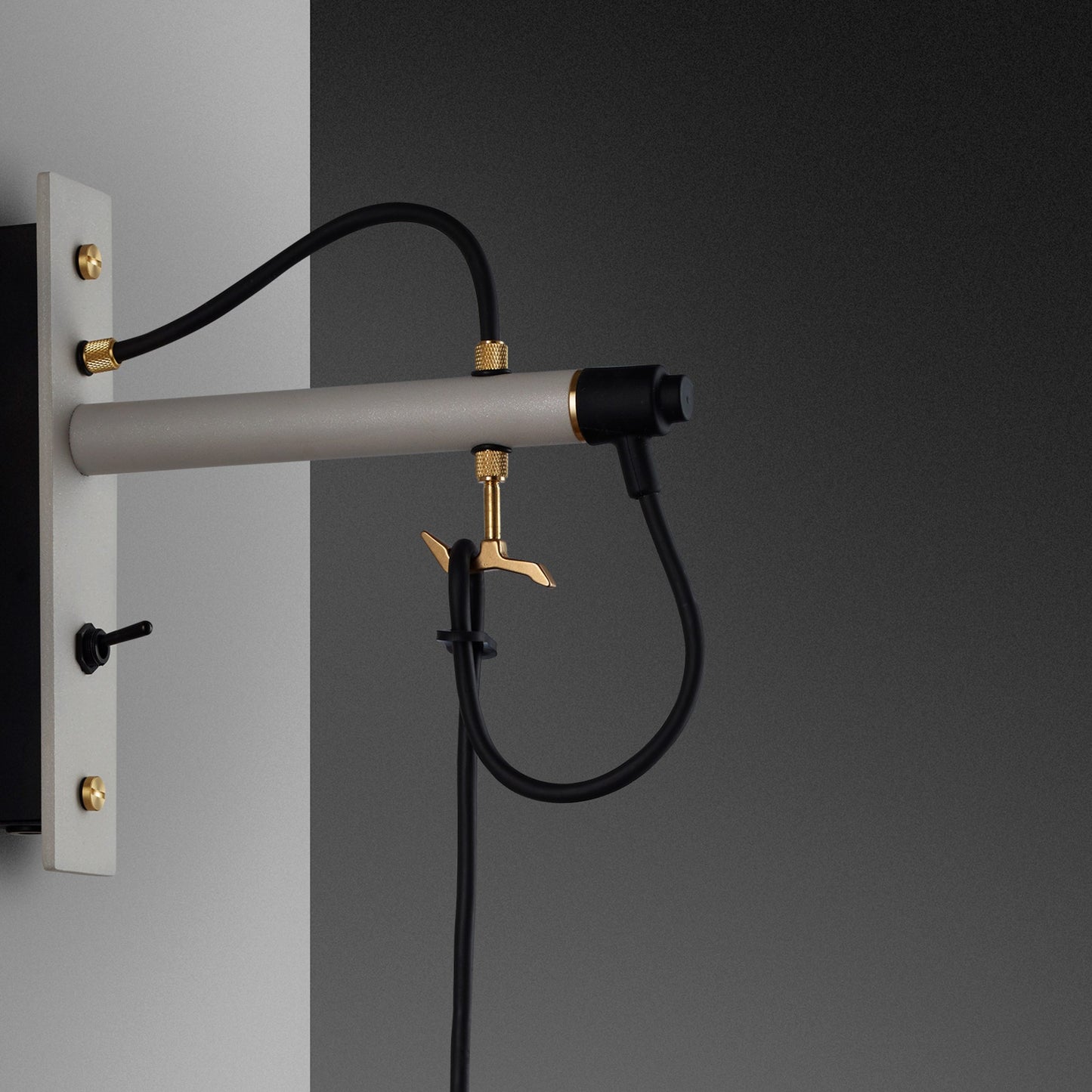 Hooked Wall/ Small/ Stone Brass wall mount