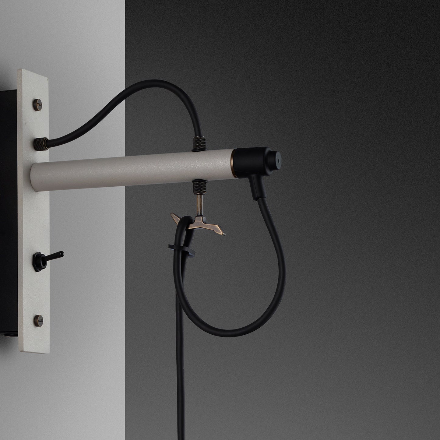Hooked Wall/ Large/ Stone Smoked Bronze wall mount