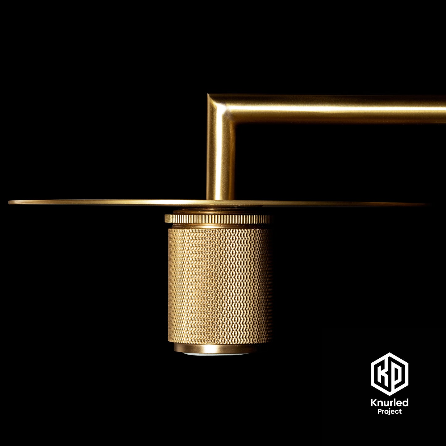 Brass Disc Wall Light + Bell Shade product shot