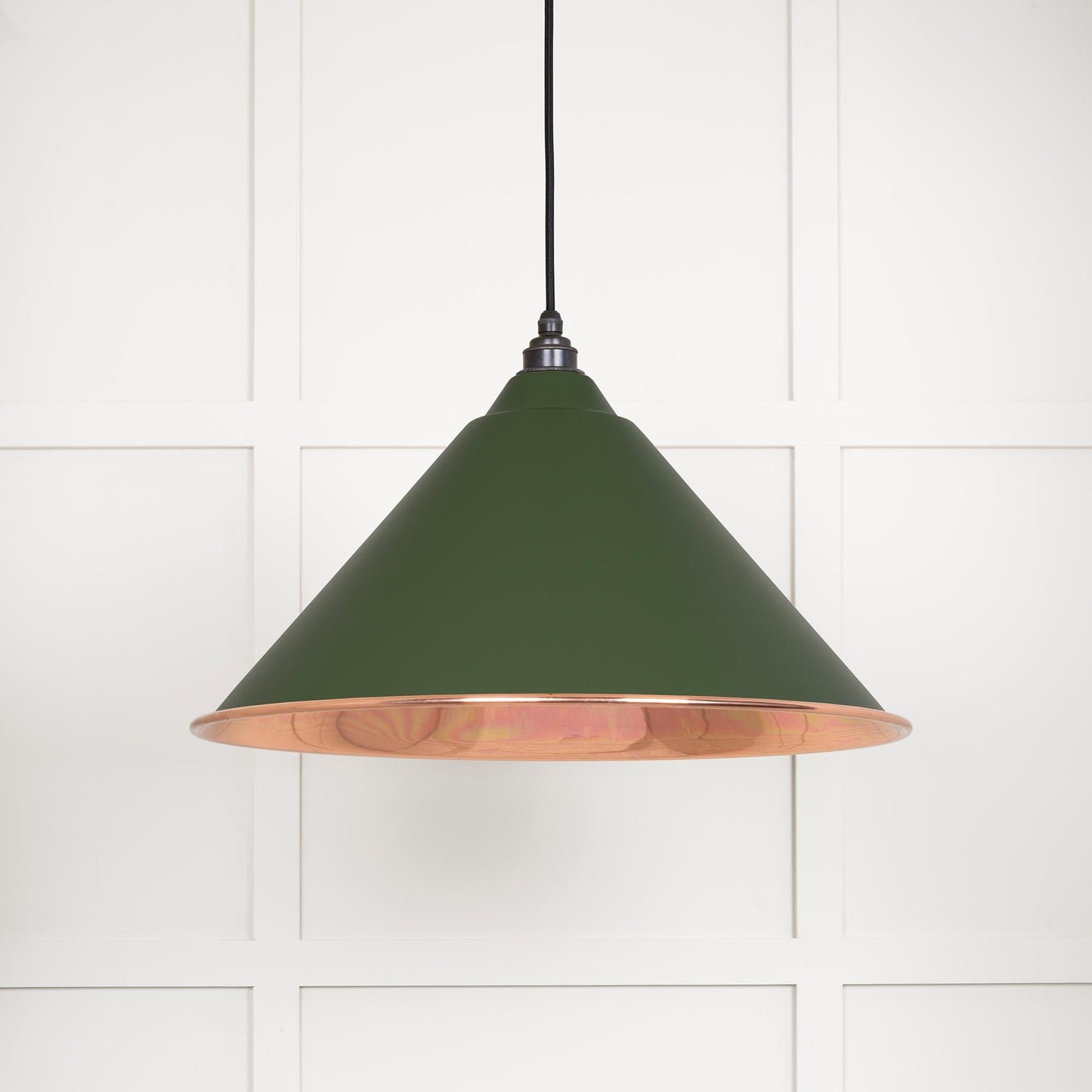 Smooth Copper Hockley Pendant Light Heath, Front Side.