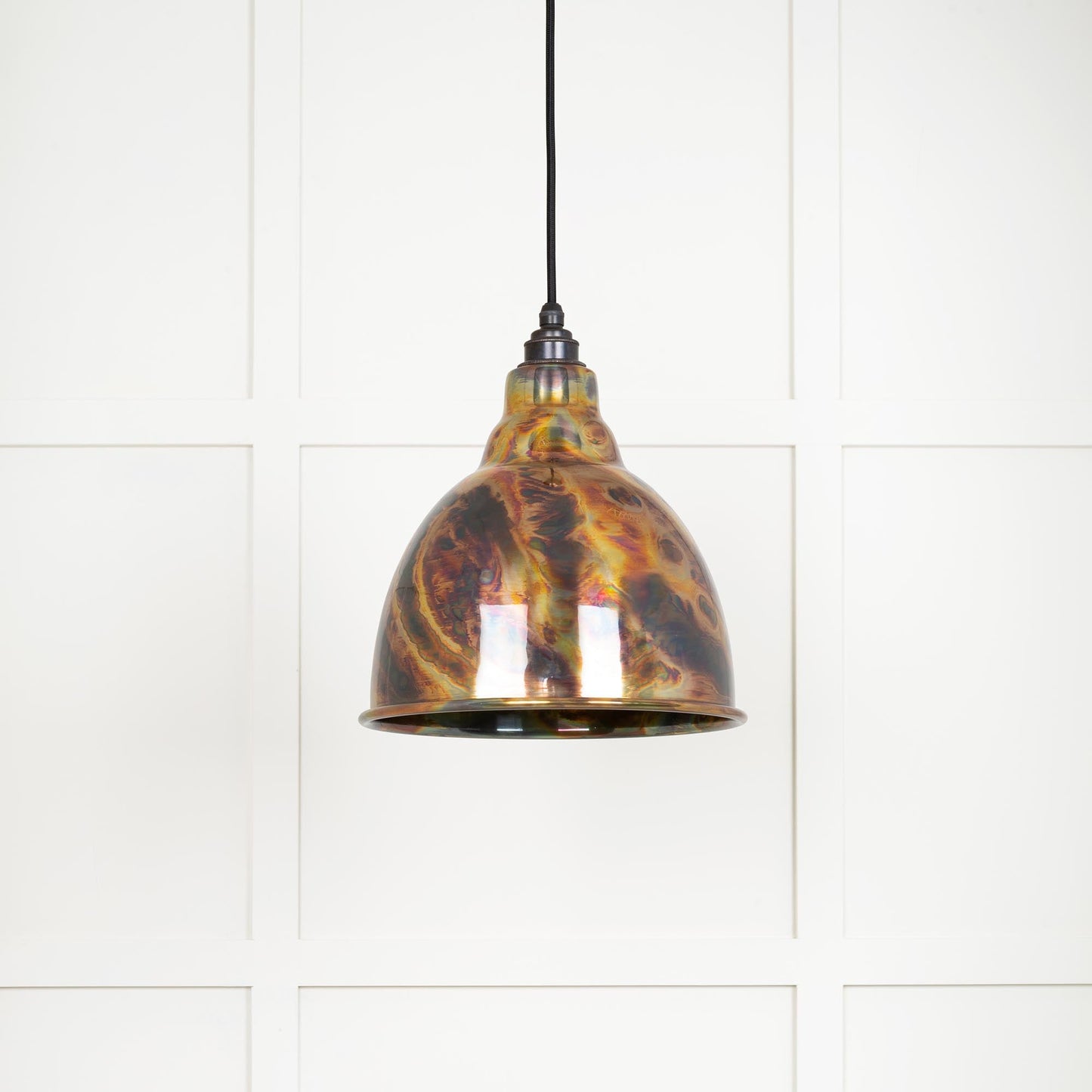 Burnished Brindley Pendant Light , Front Side.