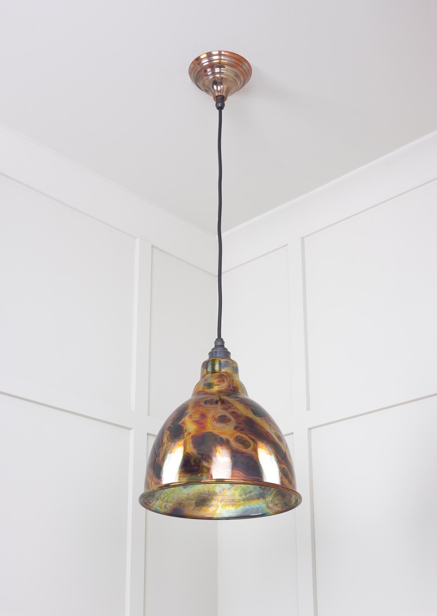 Burnished Brindley Pendant Light , Underside.