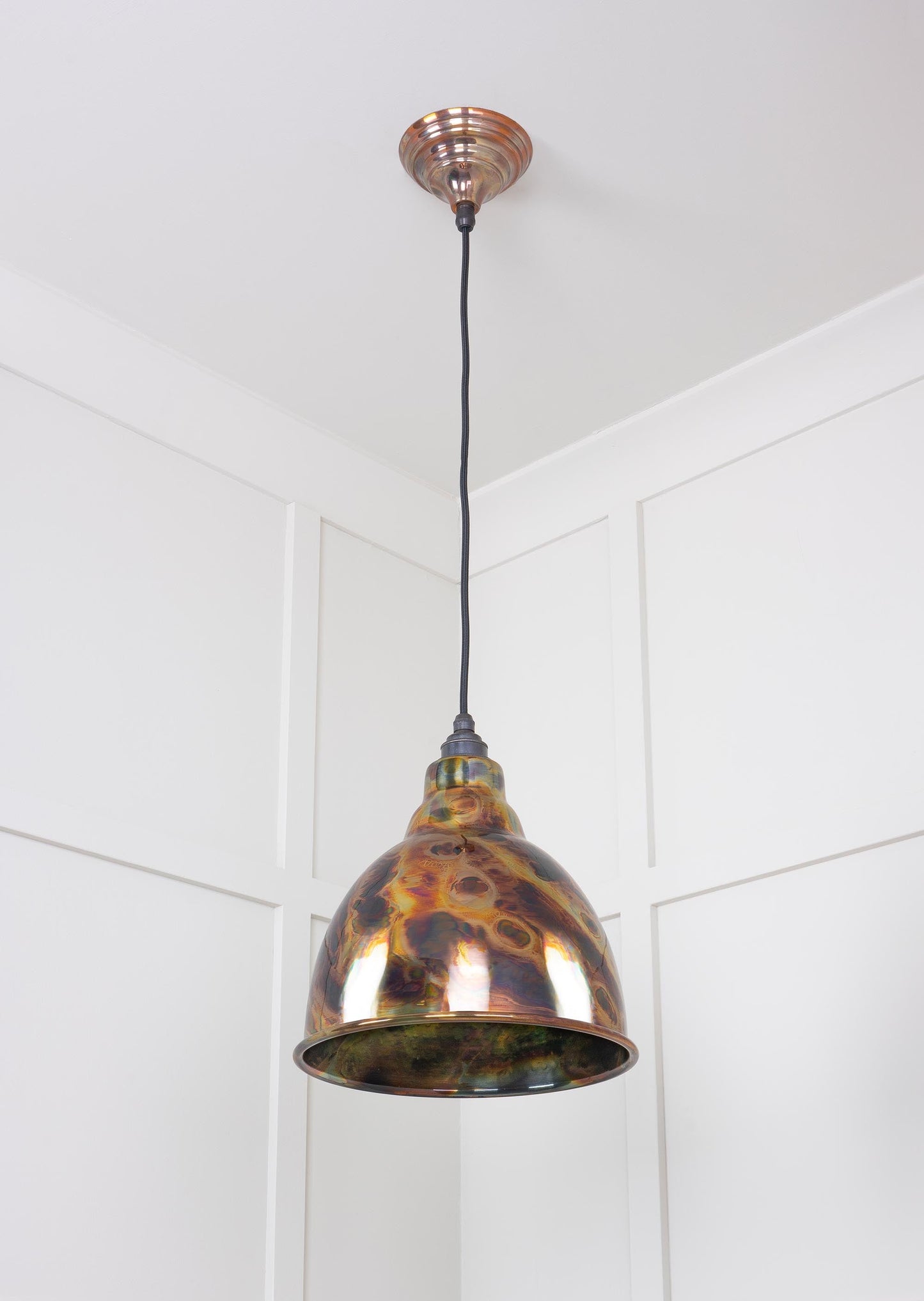 Burnished Brindley Pendant Light , Underside.