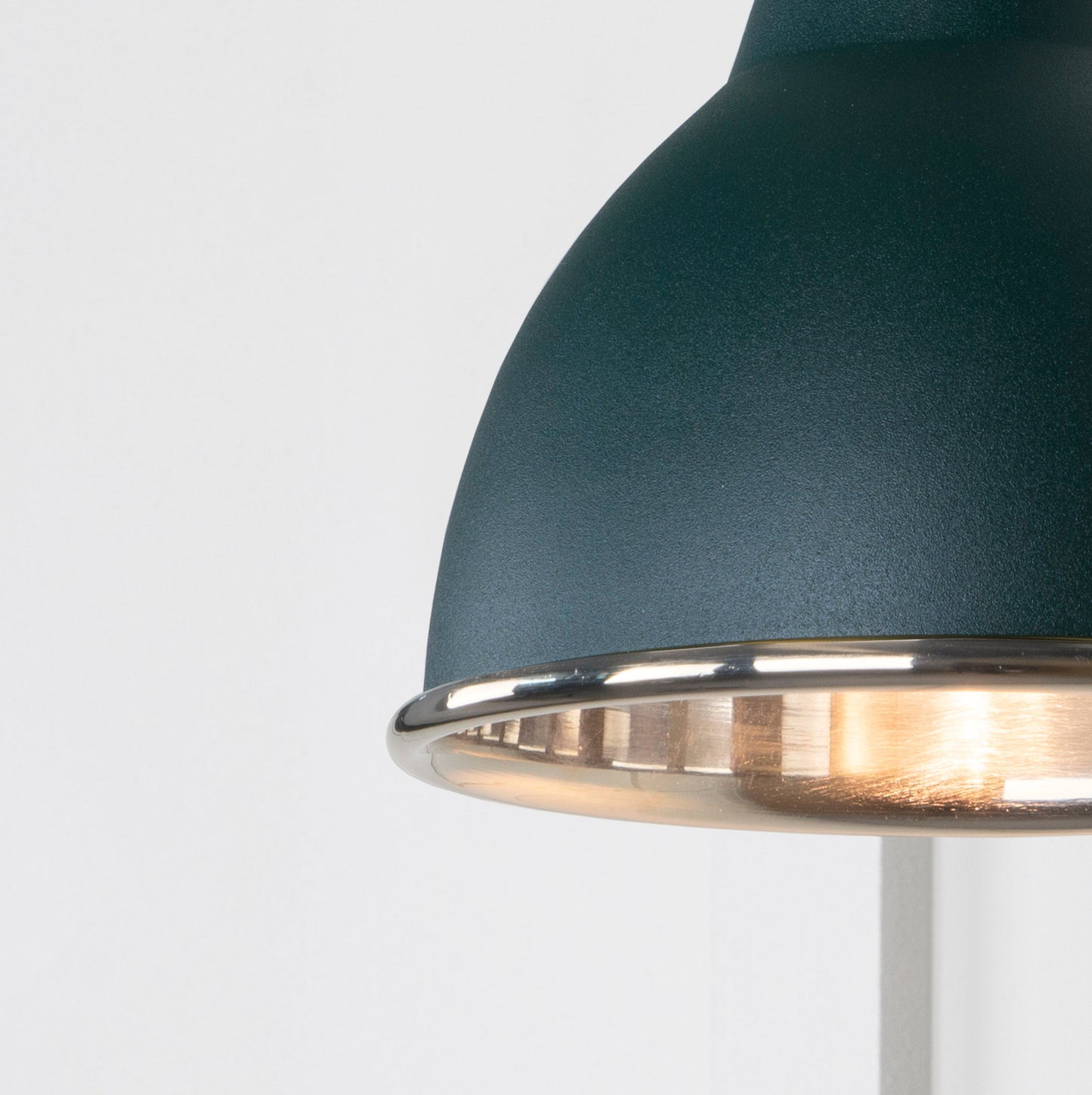 Smooth Nickel Brindley Wall Light Dingle, Underside.
