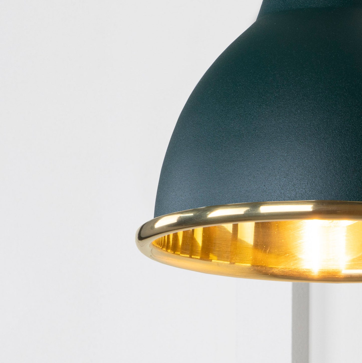 Smooth Brass Brindley Wall Light Dingle, Underside.