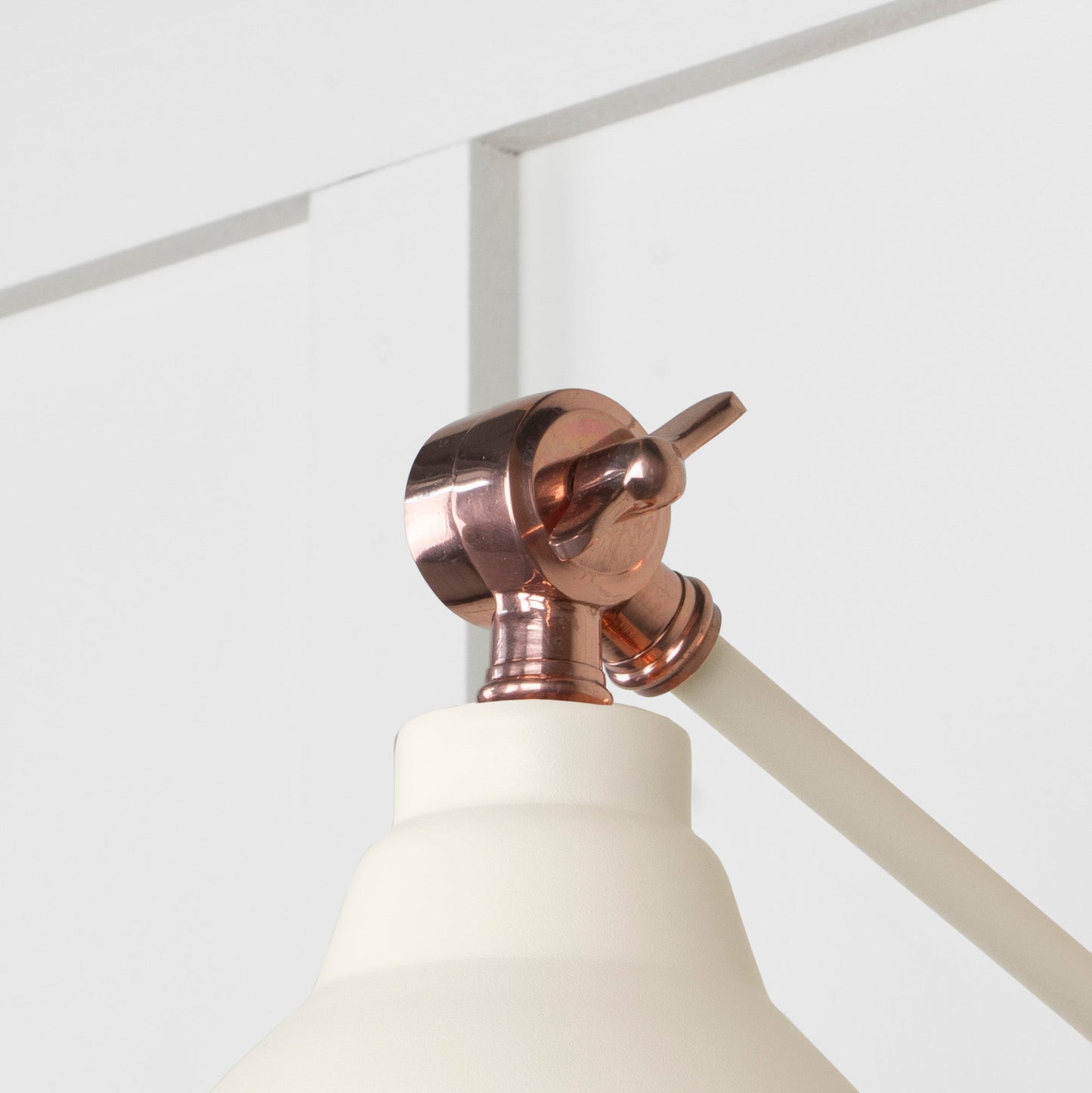 Hammered Copper Brindley Wall Light Teasel, Detailed close up view of pendant.