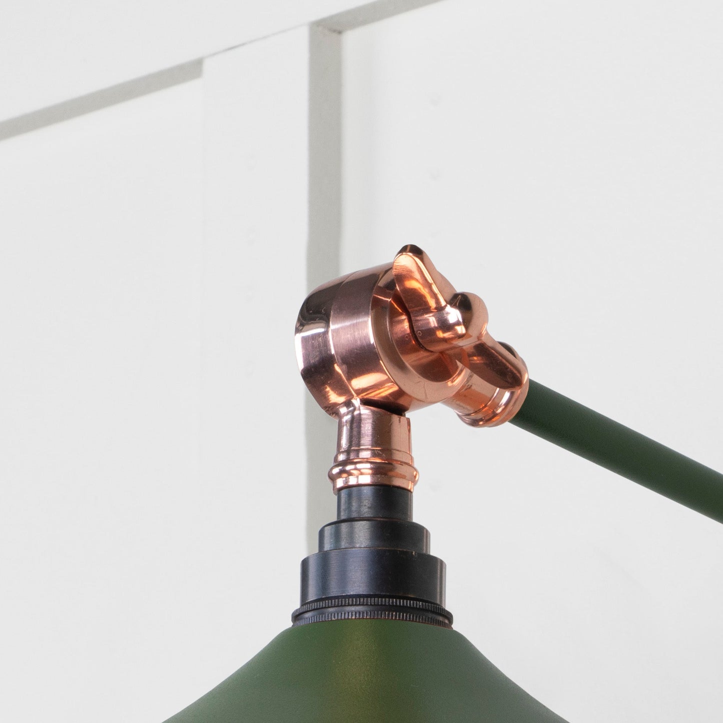 Smooth Copper Flora Wall Light Heath, Detailed close up view of pendant.