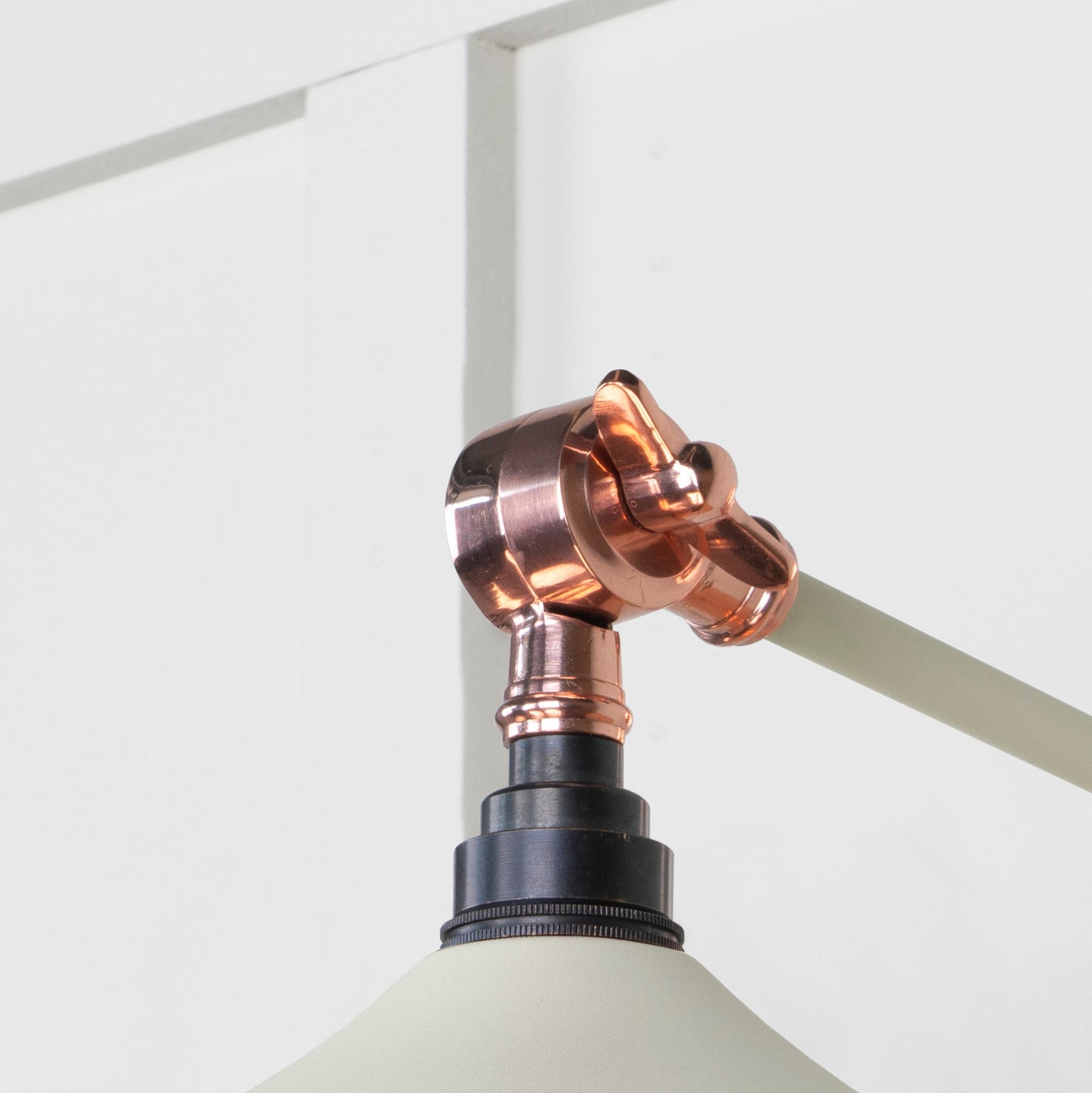 Smooth Copper Flora Wall Light Teasel, Detailed close up view of pendant.