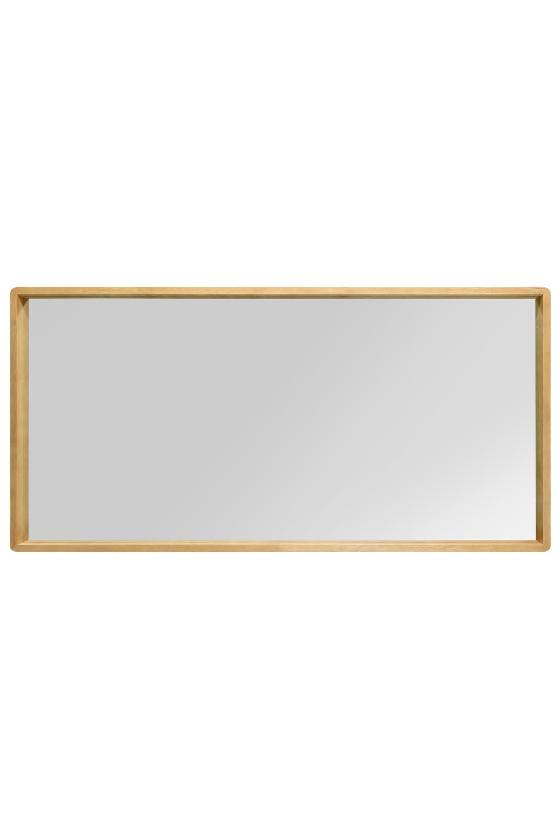 Scandinavian Elegance - 67" X 33" (170CM X 85CM) Solid Oak Rounded Corner Leaner Mirror-4