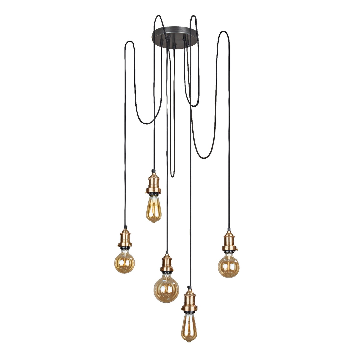 Brooklyn 5 Wire Pendant Light , Product Shot