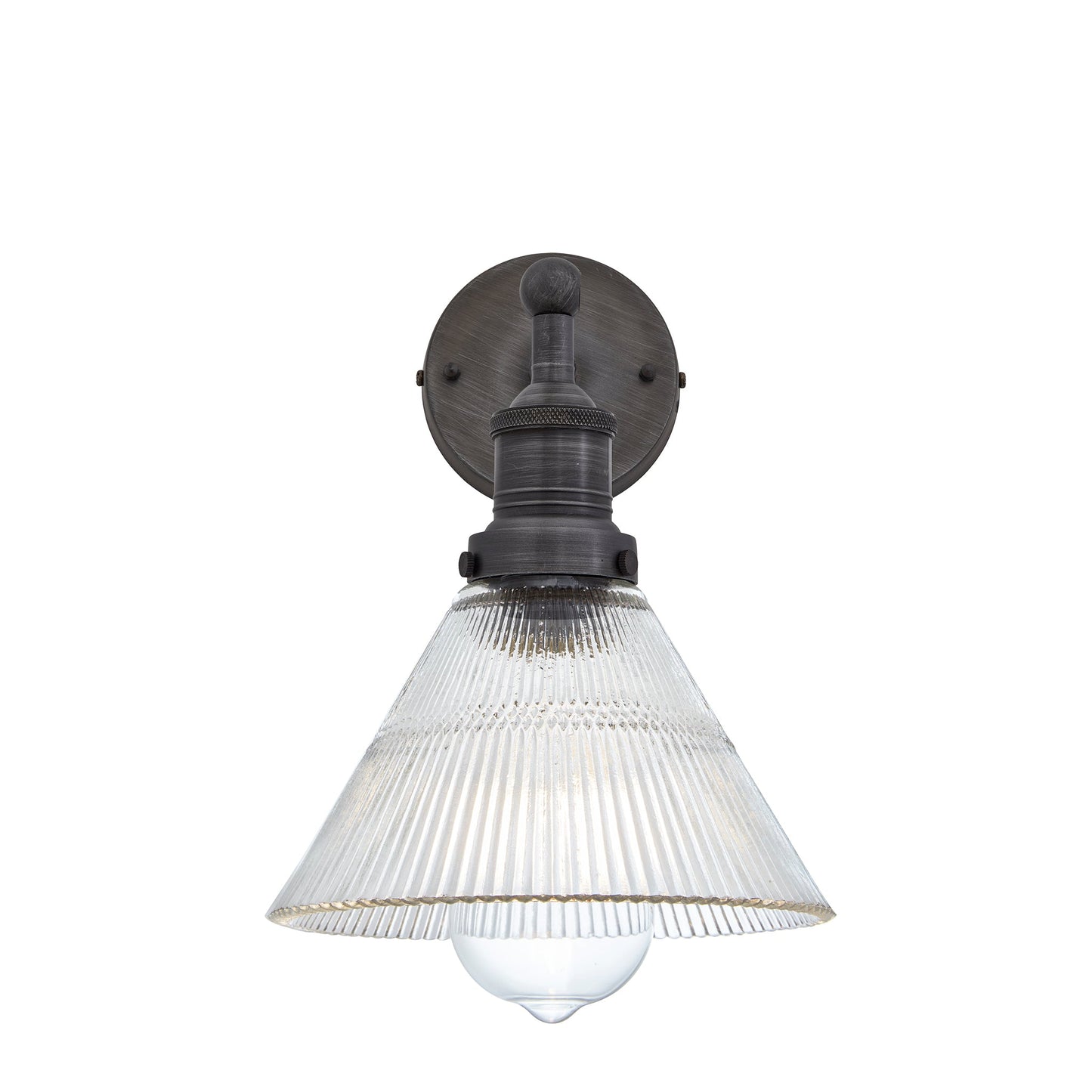 Brooklyn Glass Funnel Wall Light - 7 Inch, Product Shot