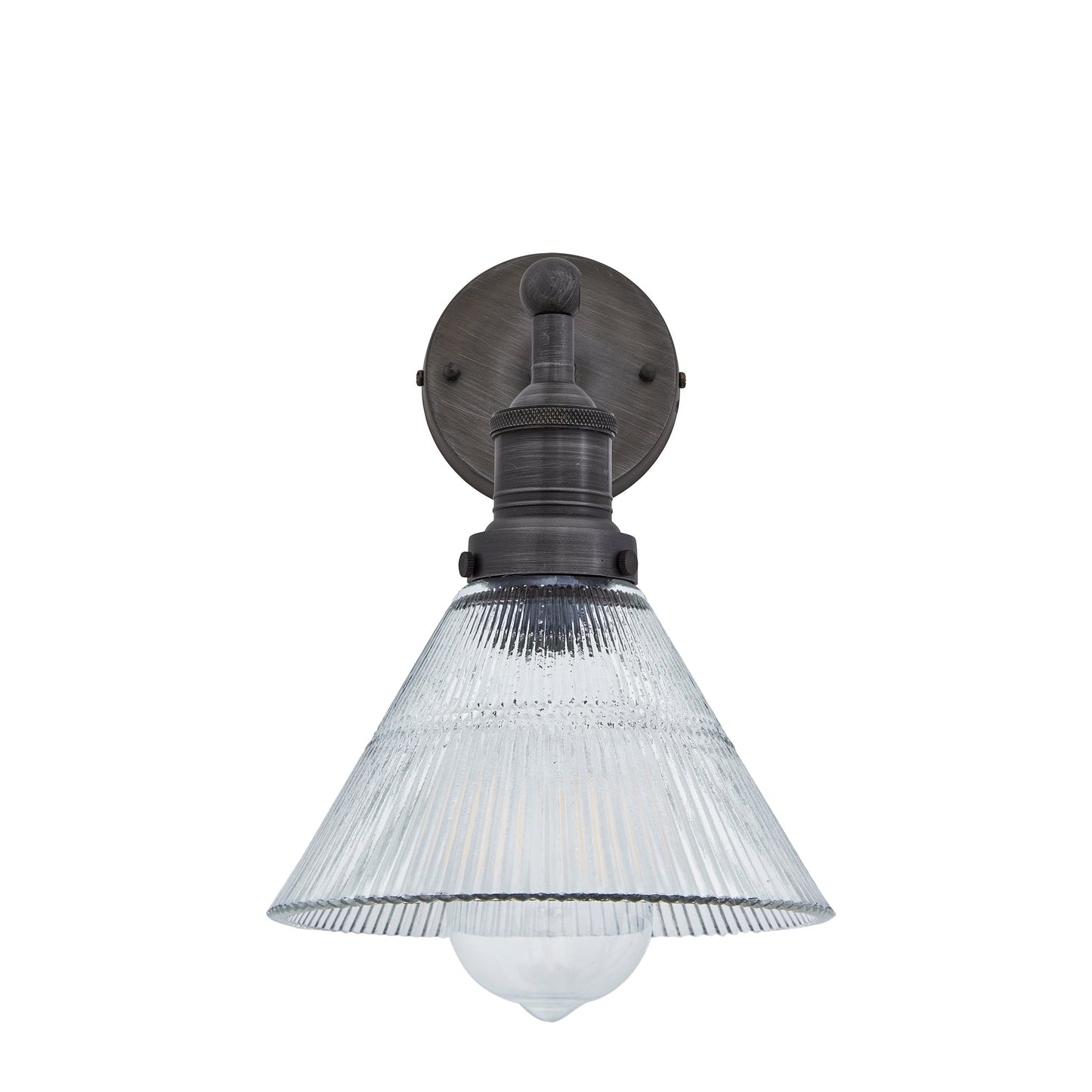 Brooklyn Glass Funnel Wall Light - 7 Inch, Product Shot