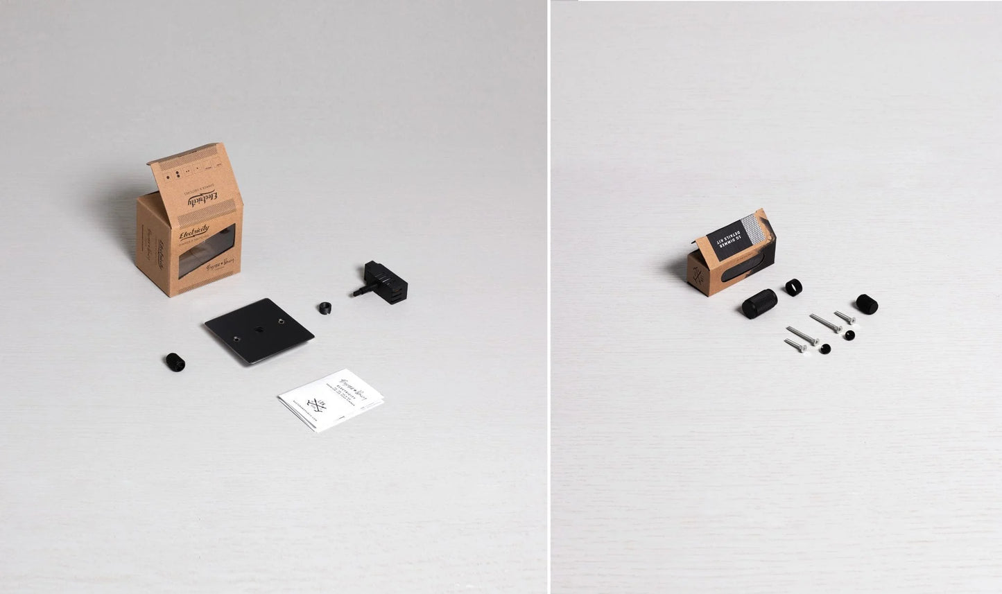 1G Dimmer/ 120W/ Black, brass packaging