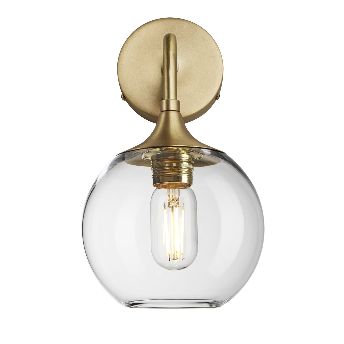 Chelsea Glass Globe Wall Light - 7 Inch , Product Shot