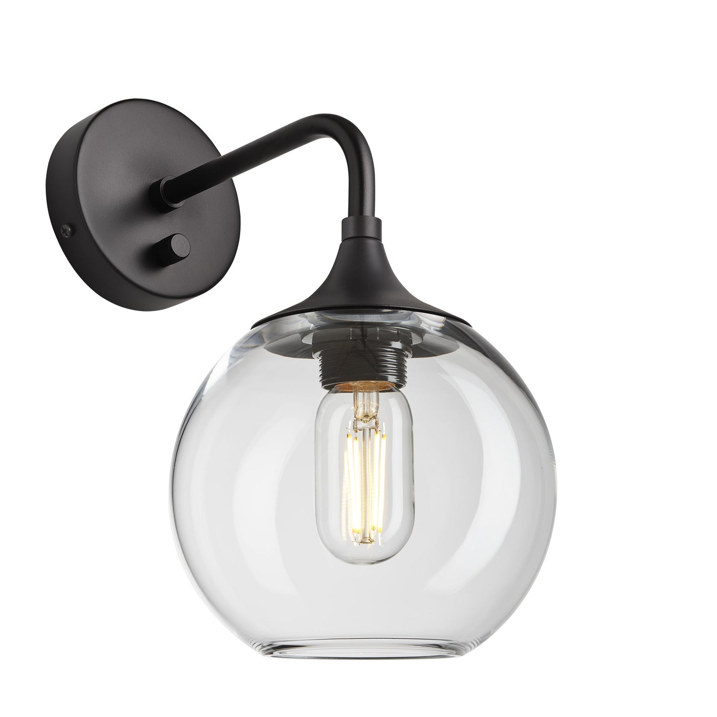 Chelsea Glass Globe Wall Light - 7 Inch , Product Shot