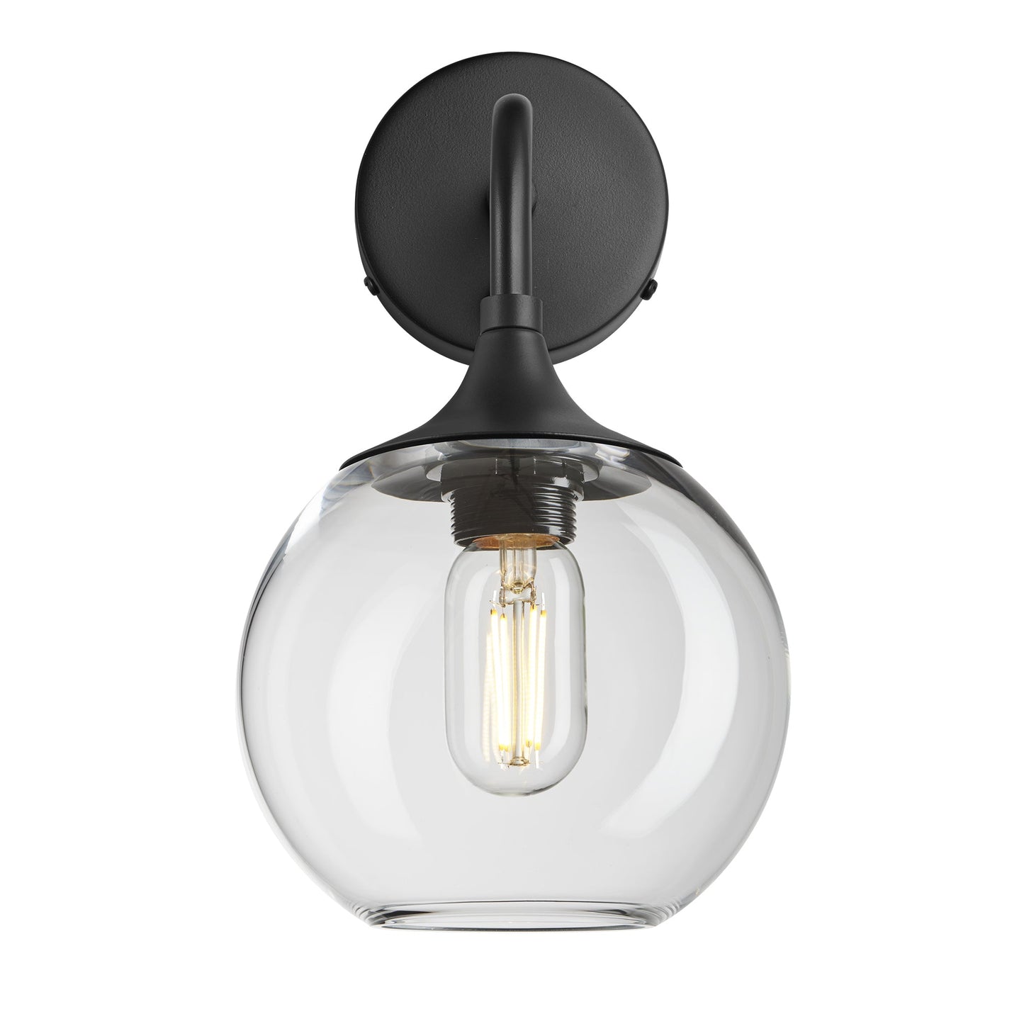 Chelsea Glass Globe Wall Light - 7 Inch , Product Shot