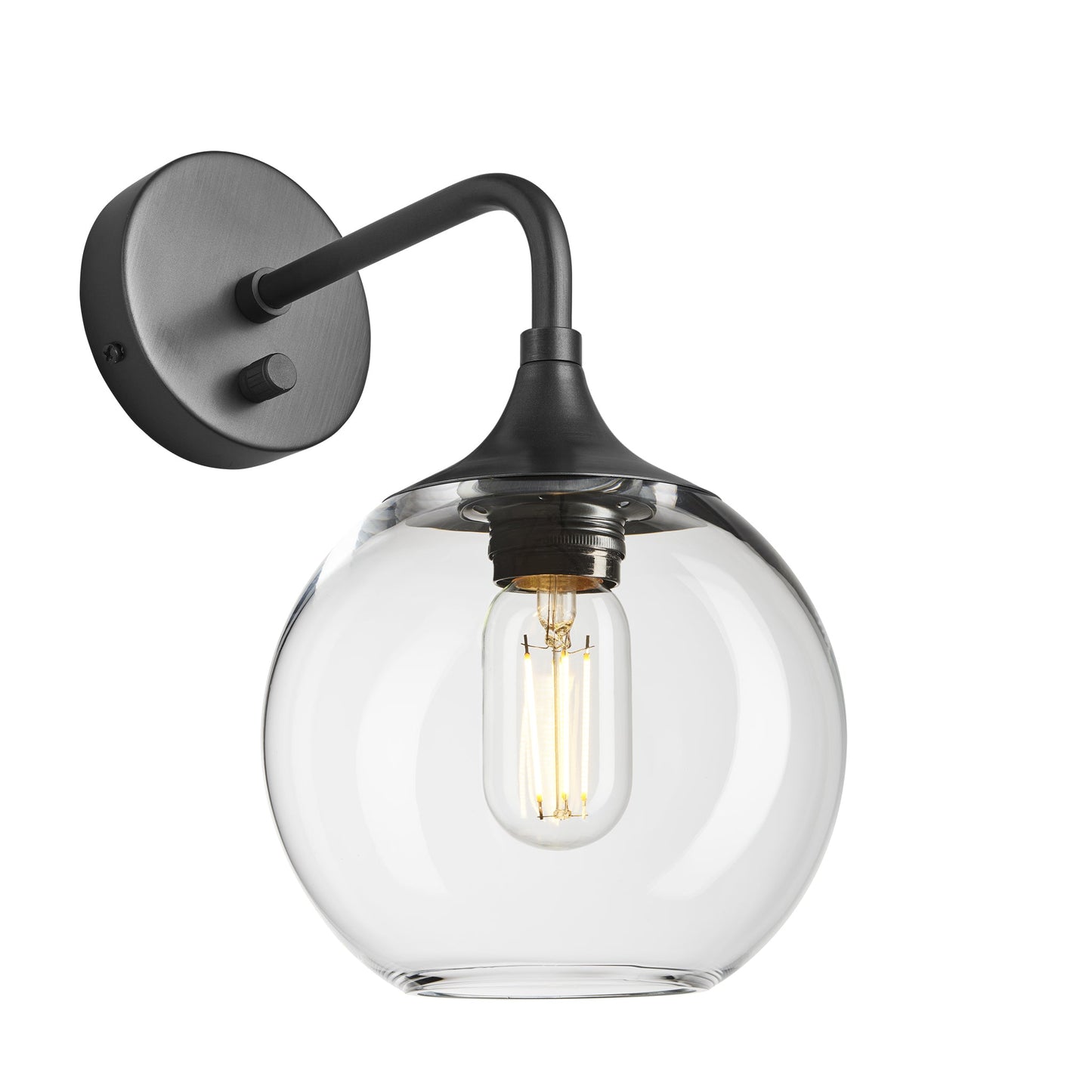 Chelsea Glass Globe Wall Light - 7 Inch , Product Shot