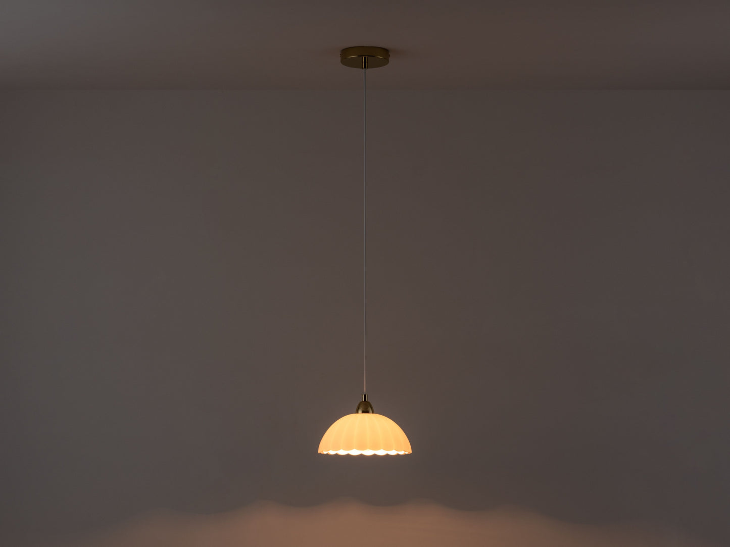 Flower Glass Pendant Ceiling Light, front on
