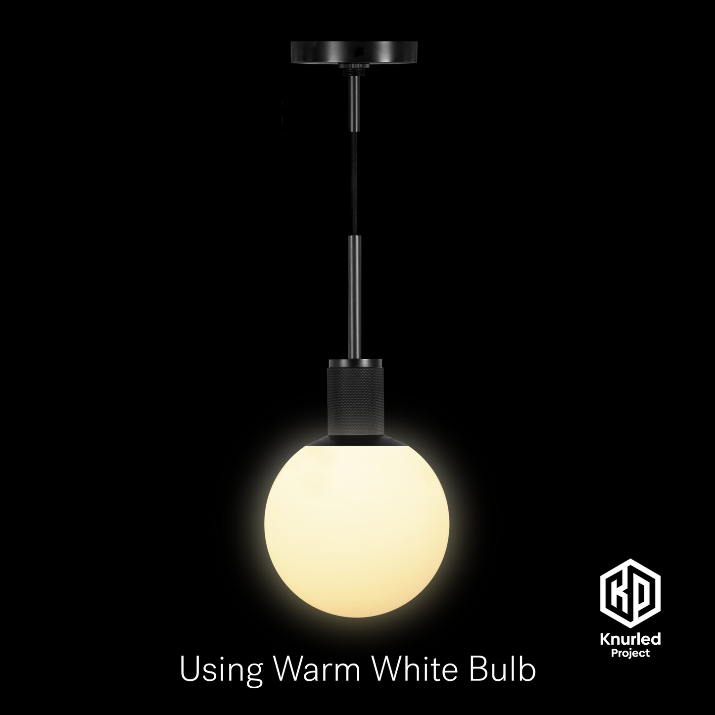matte black pendant light 150mm opal shade product photo 5