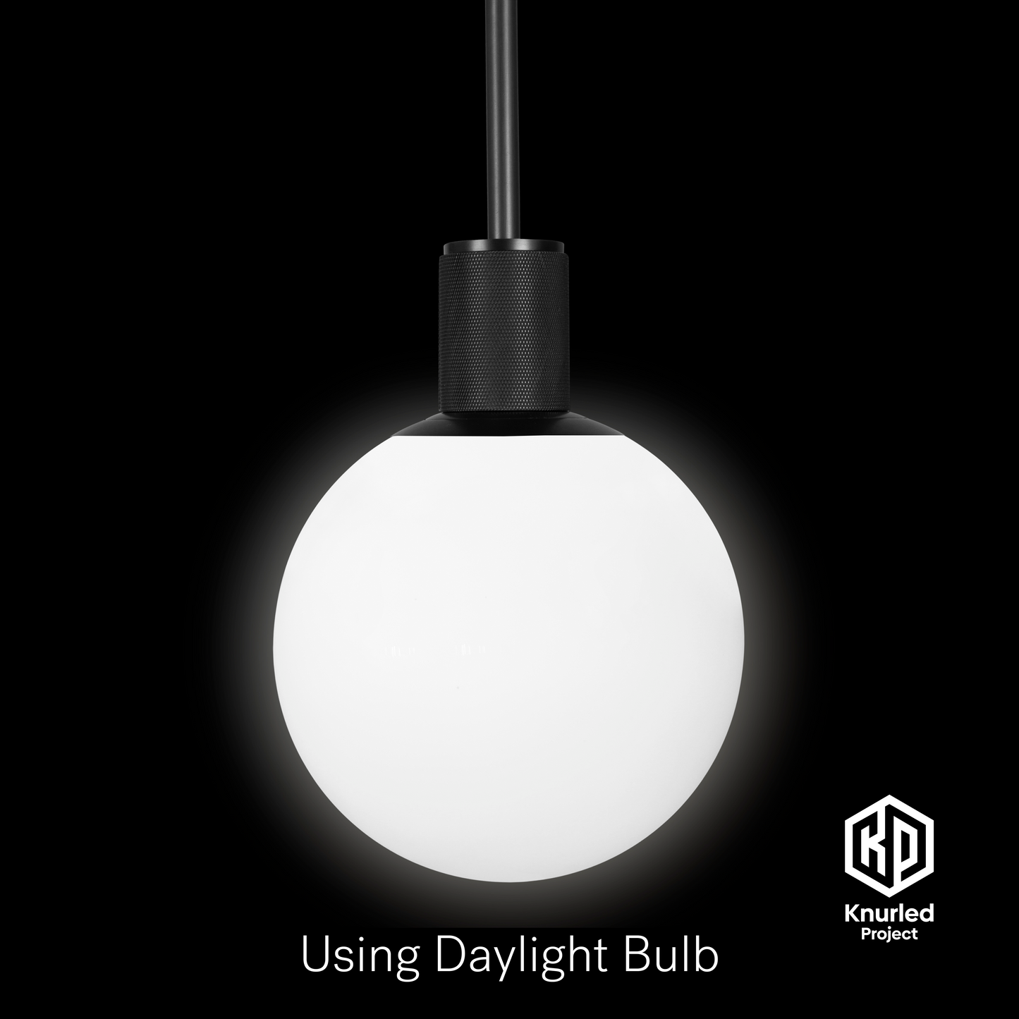 matte black pendant light 150mm opal shade product photo 2