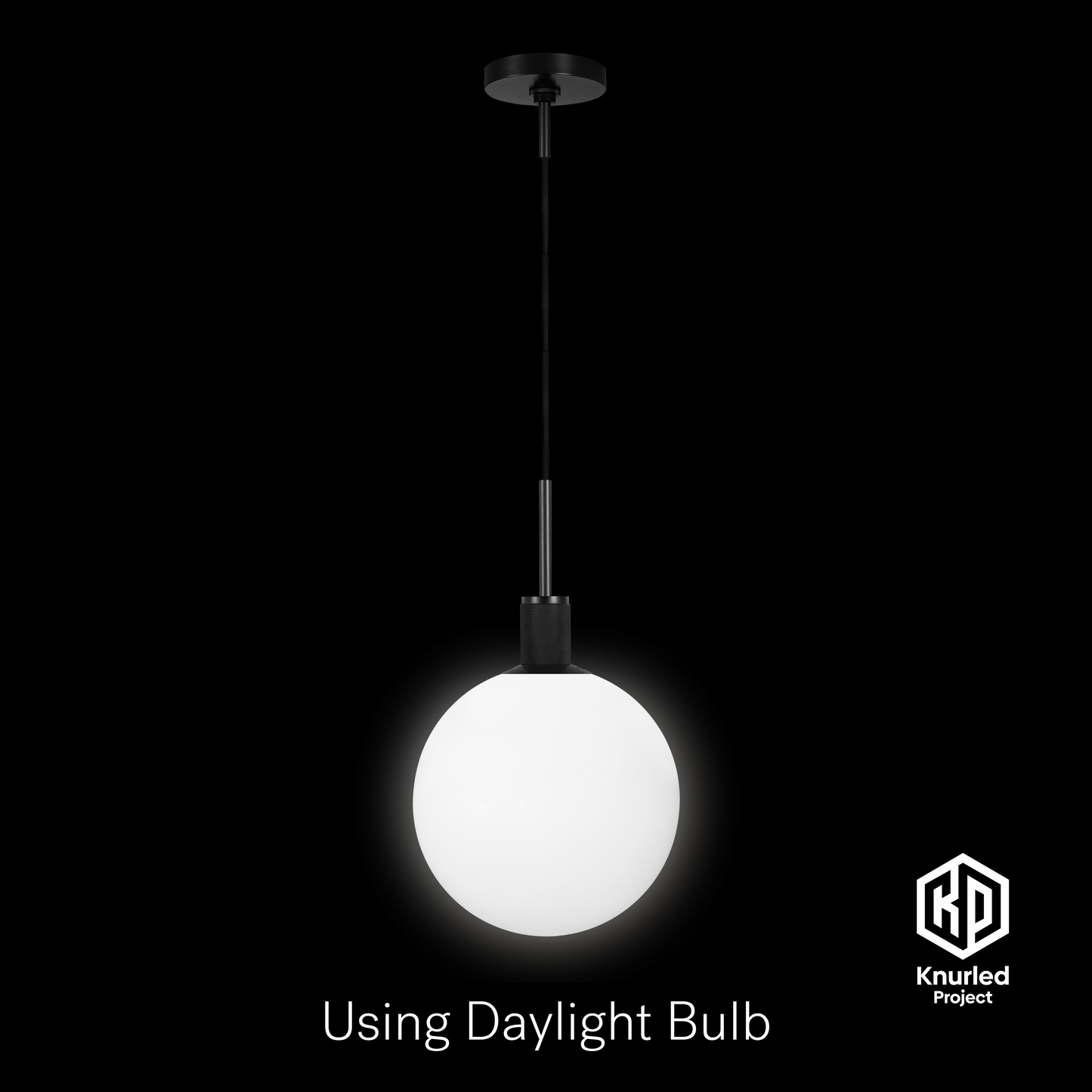 matte black pendant light 150mm opal shade product photo 8