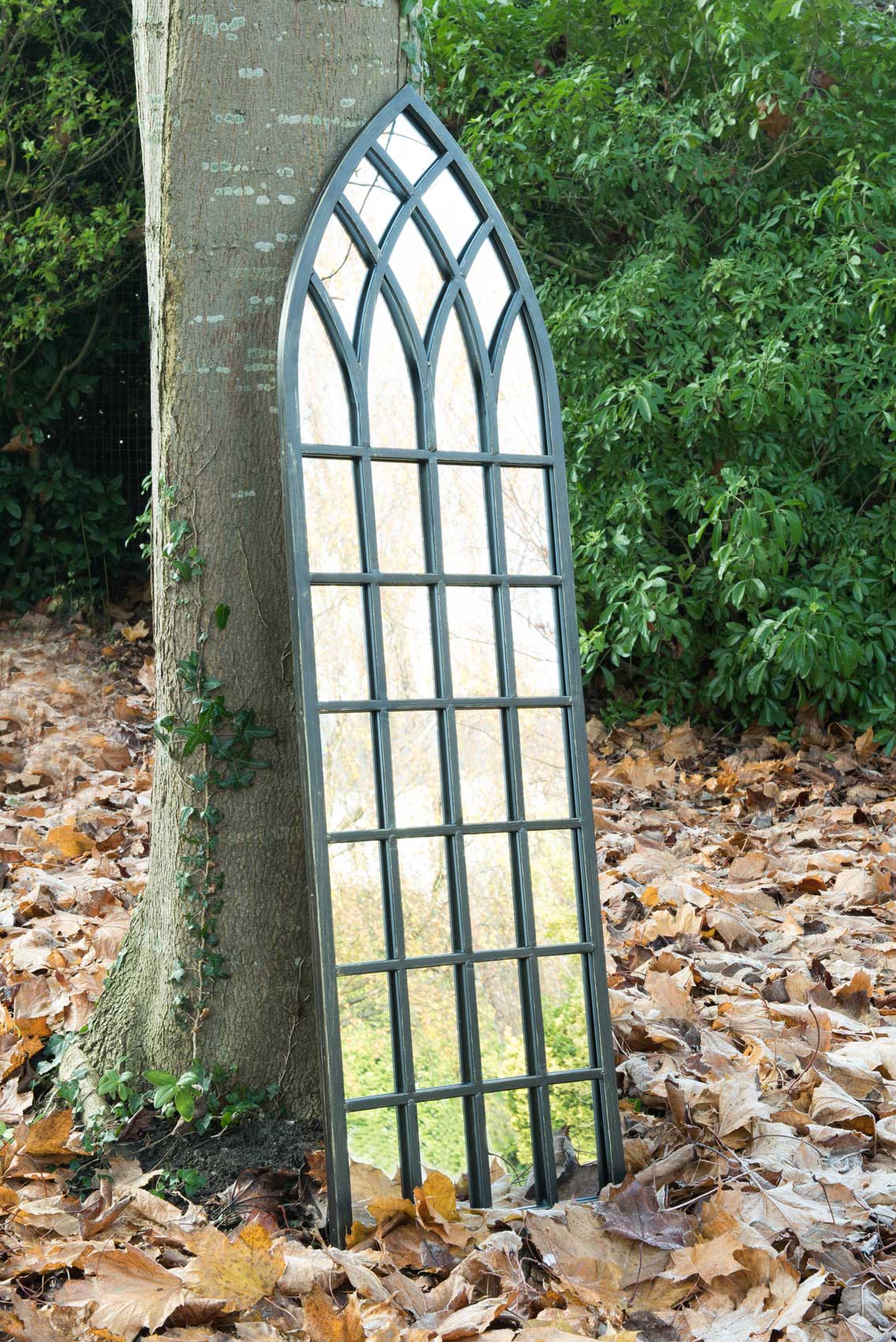 Somerley Large Rustic Garden Arch Mirror - 140 x 40.5 CM-2