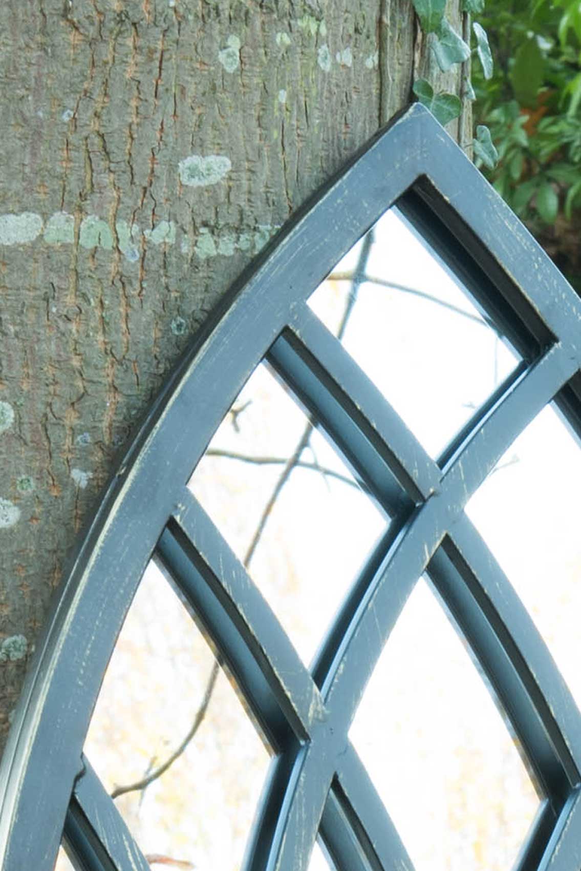 Somerley Large Rustic Garden Arch Mirror - 140 x 40.5 CM-4