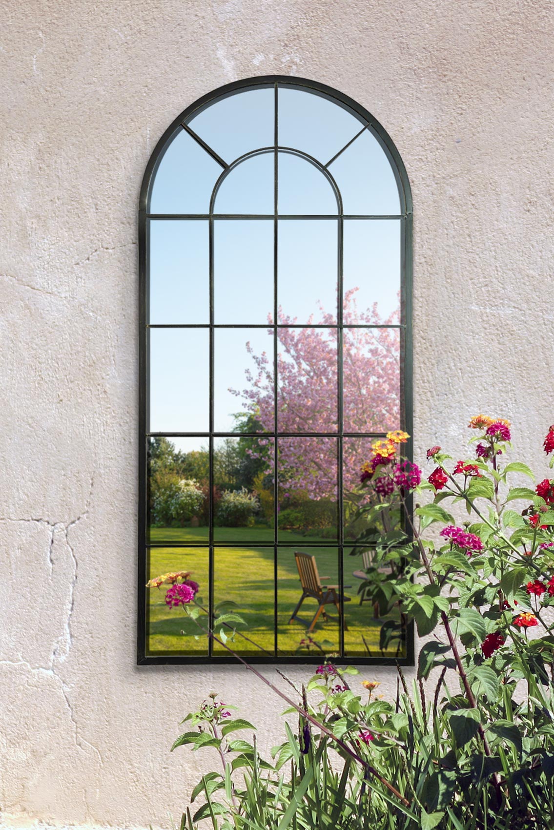 Somerley Country Style Oversized Garden Mirror 140 x 65 CM-6