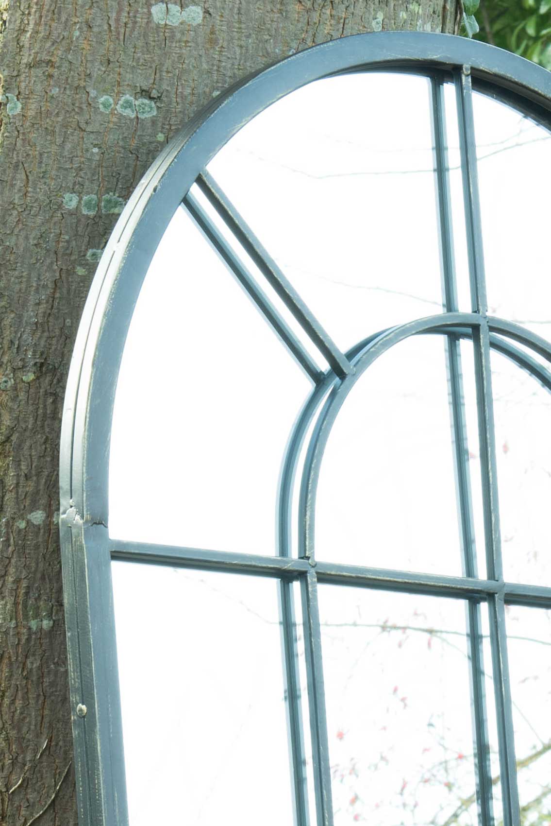Somerley Country Style Oversized Garden Mirror 140 x 65 CM-2