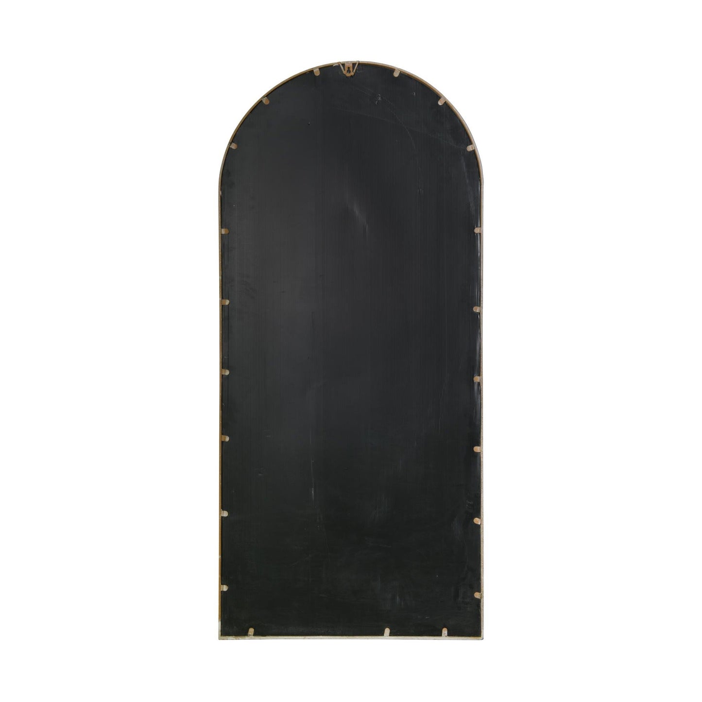 Somerley Large Stone-Colored Garden Mirror with Gothic Arch Design - 140 x 65 CM-14
