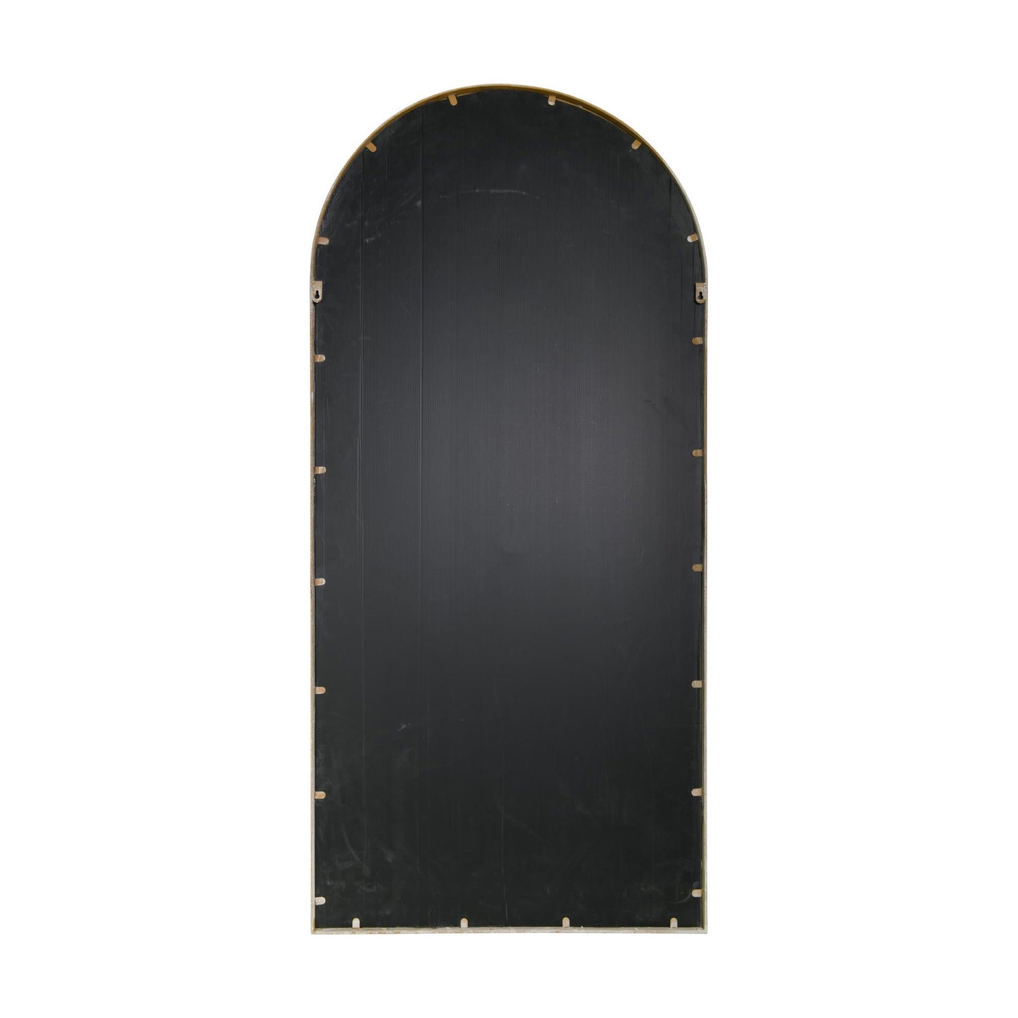 Somerley Large Stone-Colored Garden Mirror with Gothic Arch Design - 5ft3 x 2ft6 (160cm x 75cm)-14