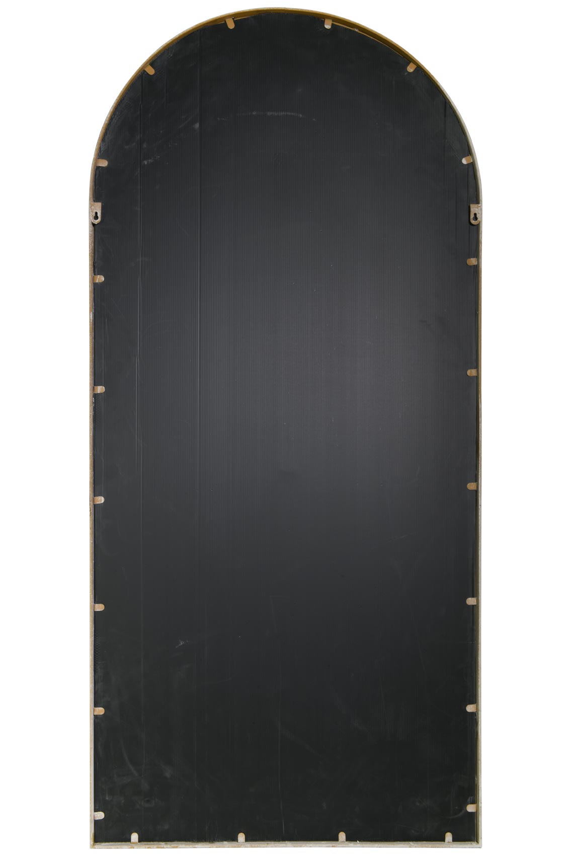 Somerley Large Stone-Colored Garden Mirror with Gothic Arch Design - 5ft3 x 2ft6 (160cm x 75cm)-6