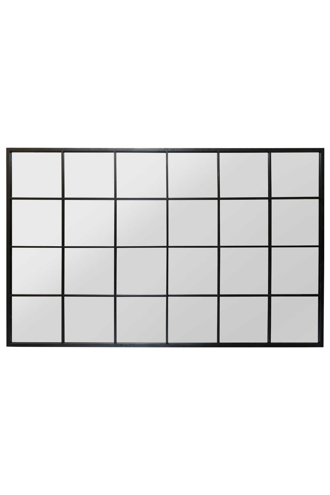 Genestra - Contemporary Black Wall Mirror with Garden Design 69" X 43" (174CM X 110CM)-3
