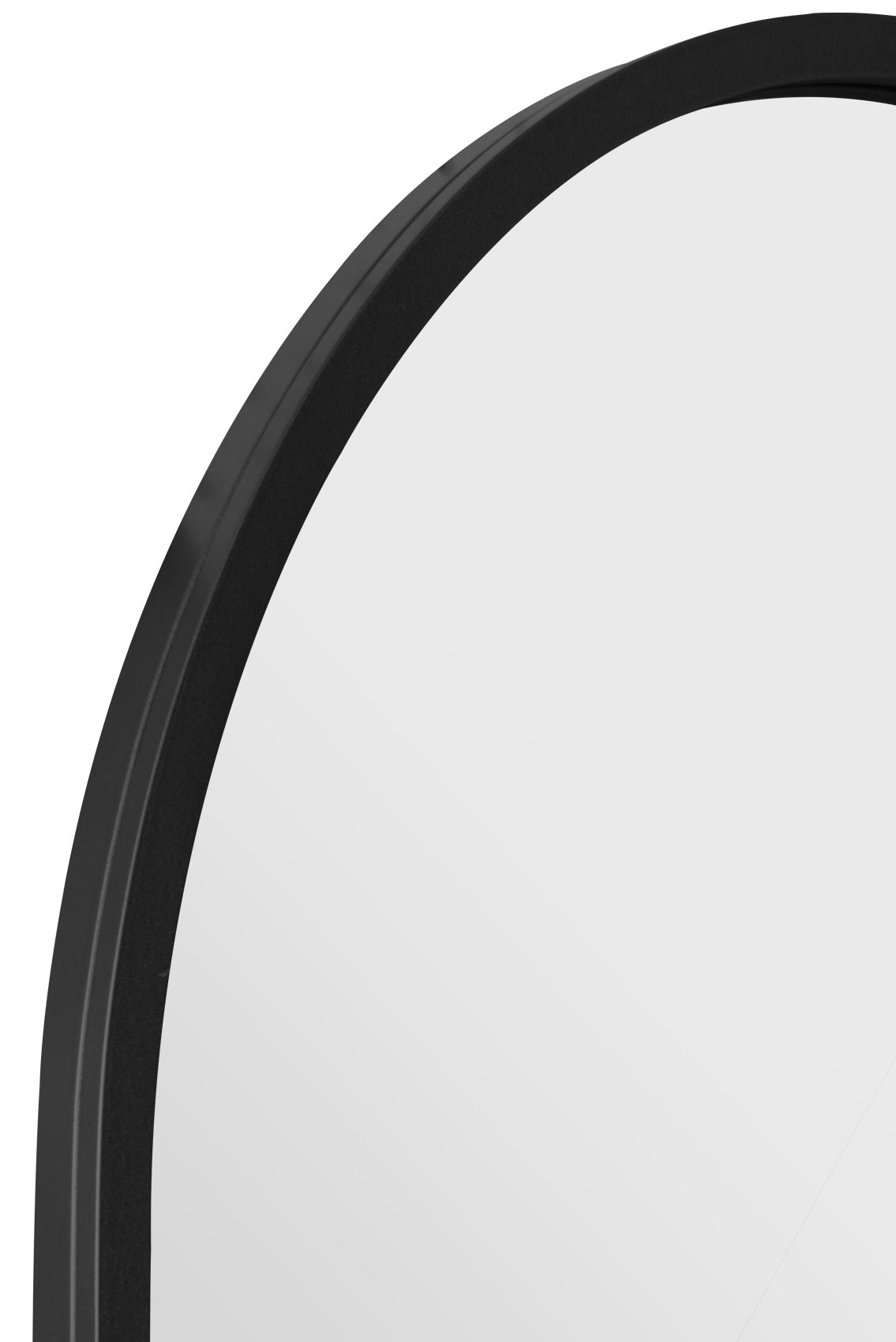 The Arched Elegance - 63" X 31" (160CM X 80CM) Black Metal Framed Garden Wall Mirror-5