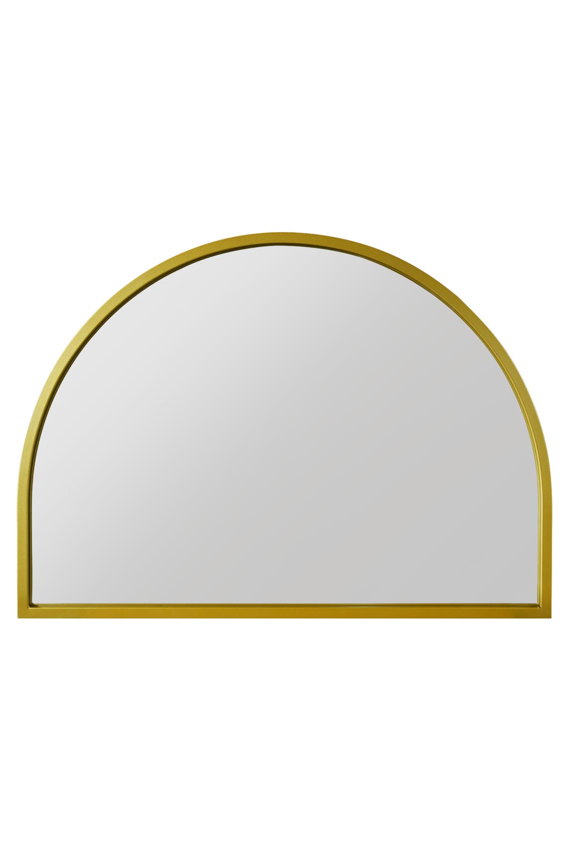 The Arcus Elegance - 49" X 35" Gold Metal Arched Garden Wall Mirror (125CM X 90CM)-2