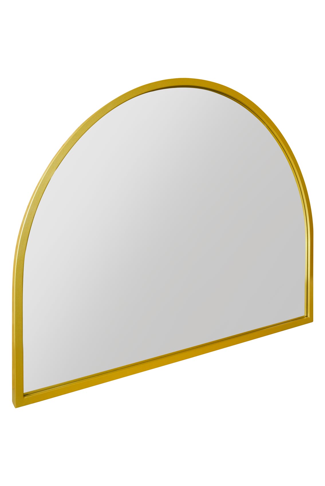 The Arcus Elegance - 49" X 35" Gold Metal Arched Garden Wall Mirror (125CM X 90CM)-3