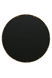 The Aurelia - 39" x 39" (100x100CM) Round Garden Wall Mirror with Elegant Gold Metal Frame-6