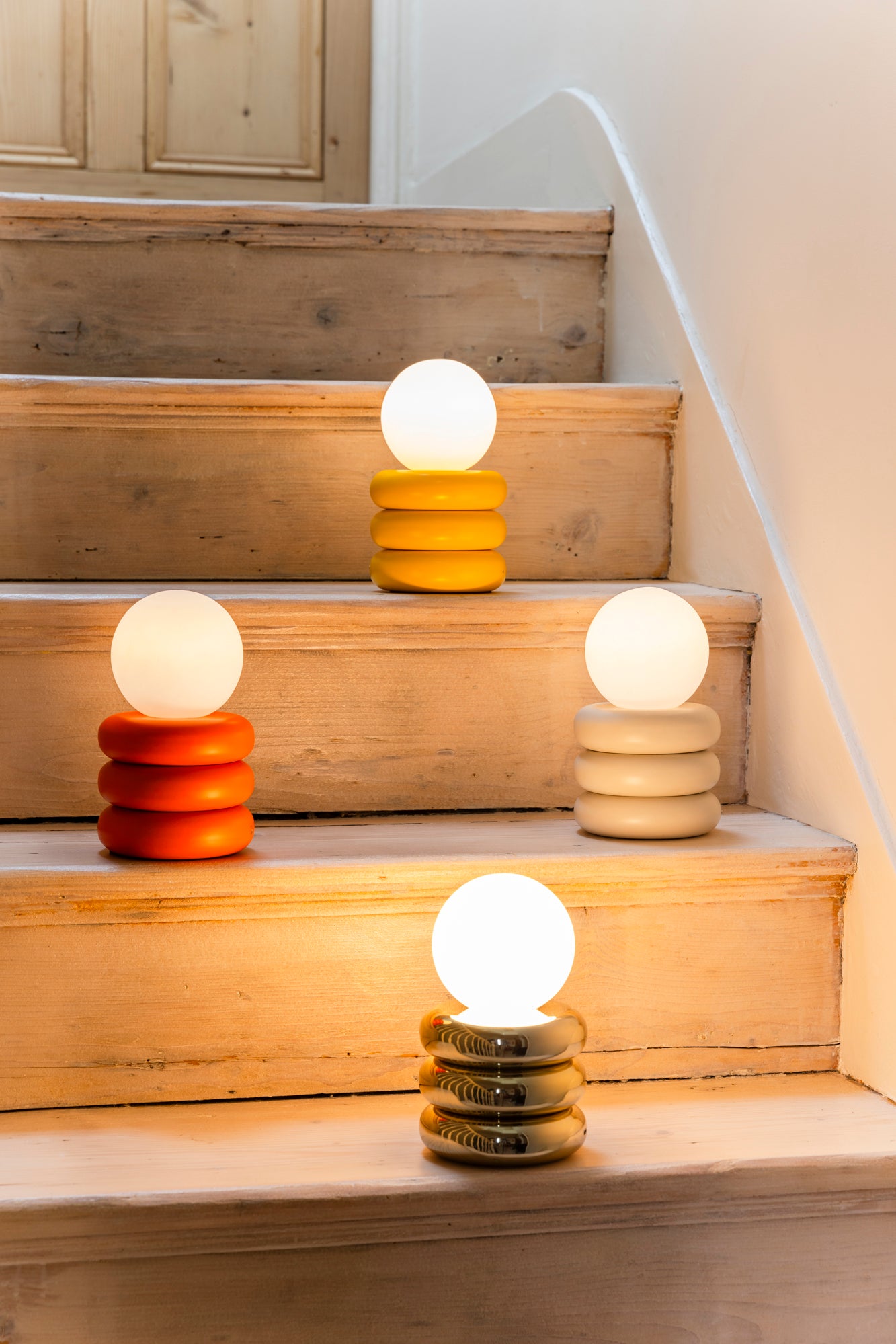 Peel Orange Rechargeable Table Lamp, product shot
