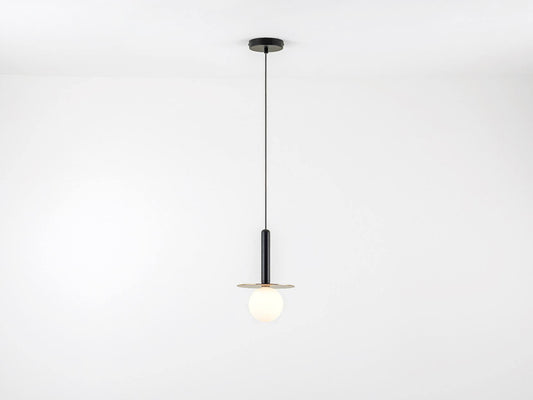 Charcoal Grey Plate Pendant Light