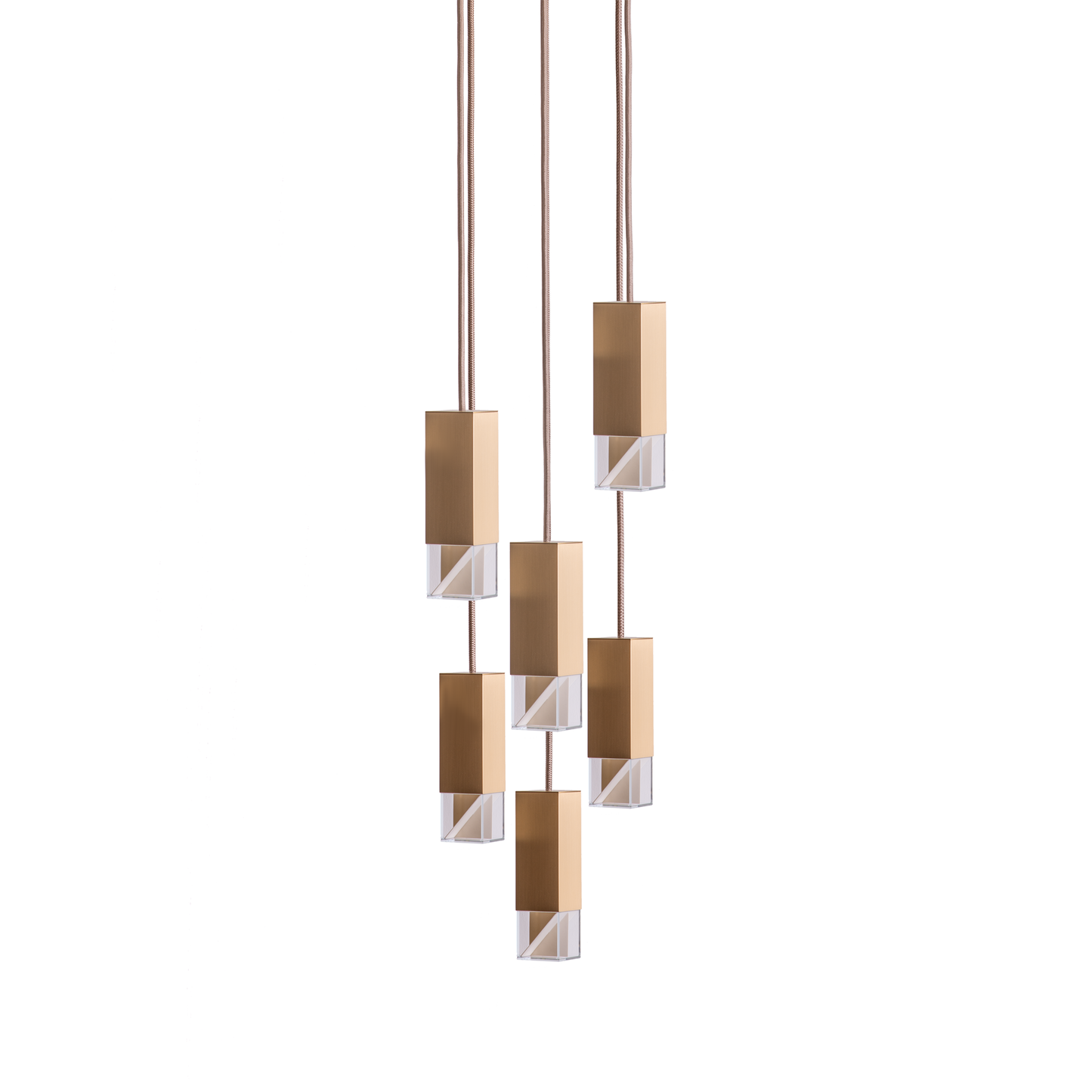 Lamp/ One Brass 6- Light Chandelier white background
