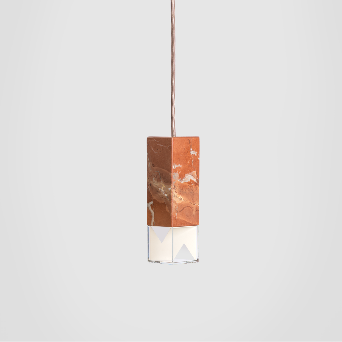 Lamp/ One Red White Wall Close Up