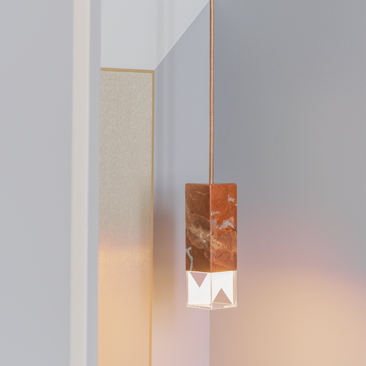 Lamp/ One Red White Wall lifestyle image on