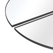 The Four-Piece Black XL Round Metal Wall Mirror - 70" X 70" (180 x 180CM)-3